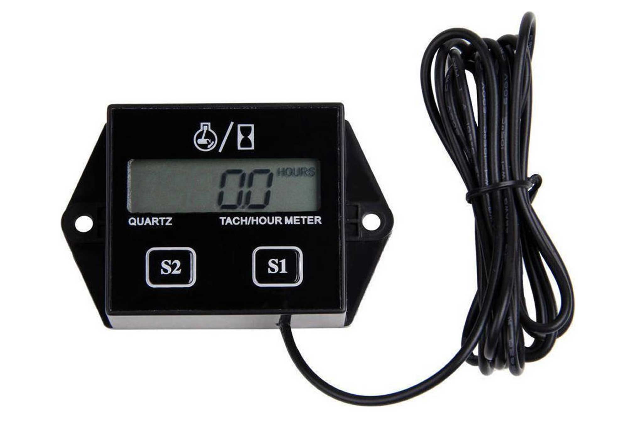 Ψηφιακό στροφόμετρο RPM και μετρητής ωρών με οθόνη LCD