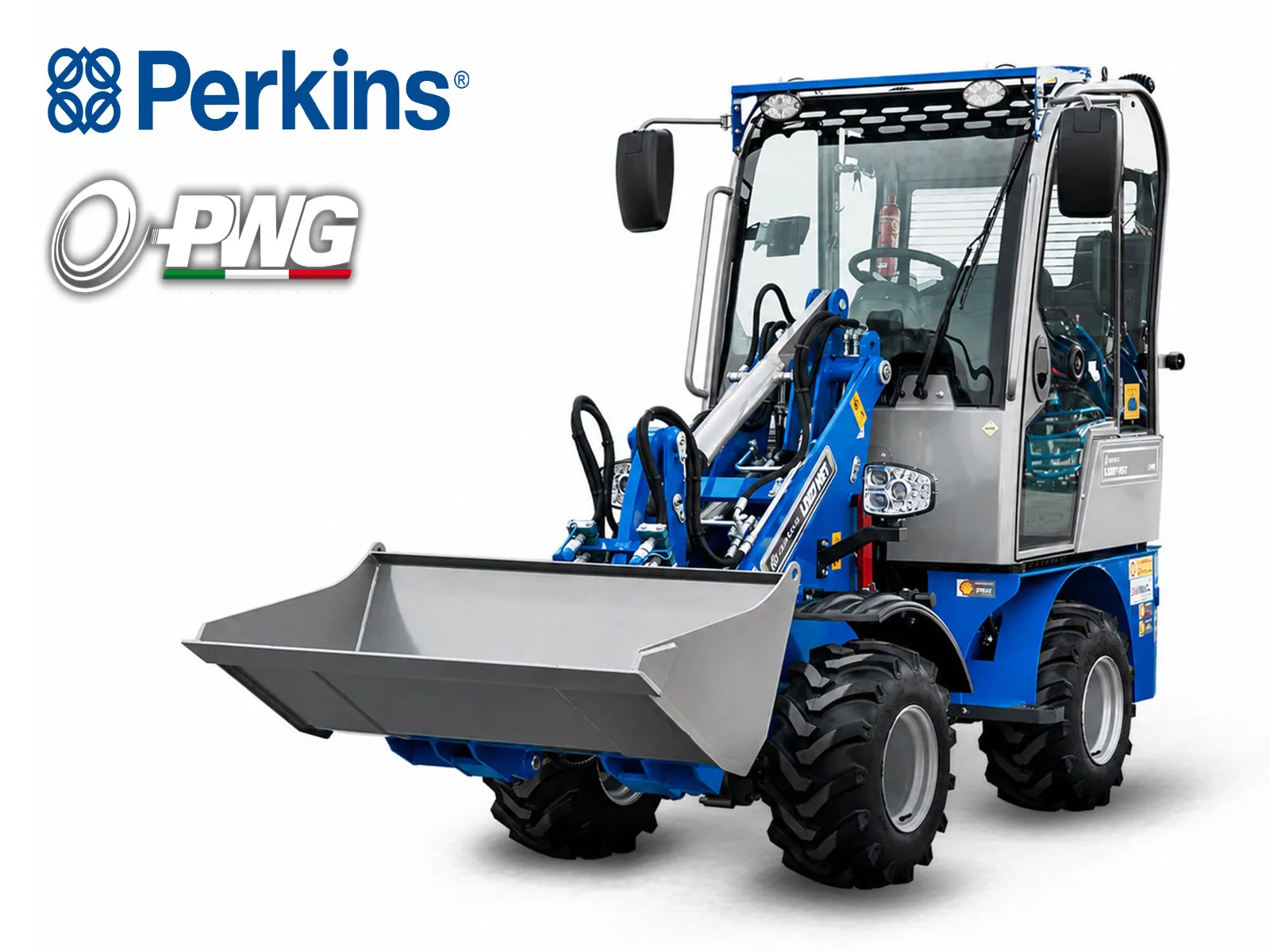 LD07 HST Cab Perkins | Graecus | Μίνι σπαστός υδροστατικός τροχοφόρος φορτωτής με καμπίνα