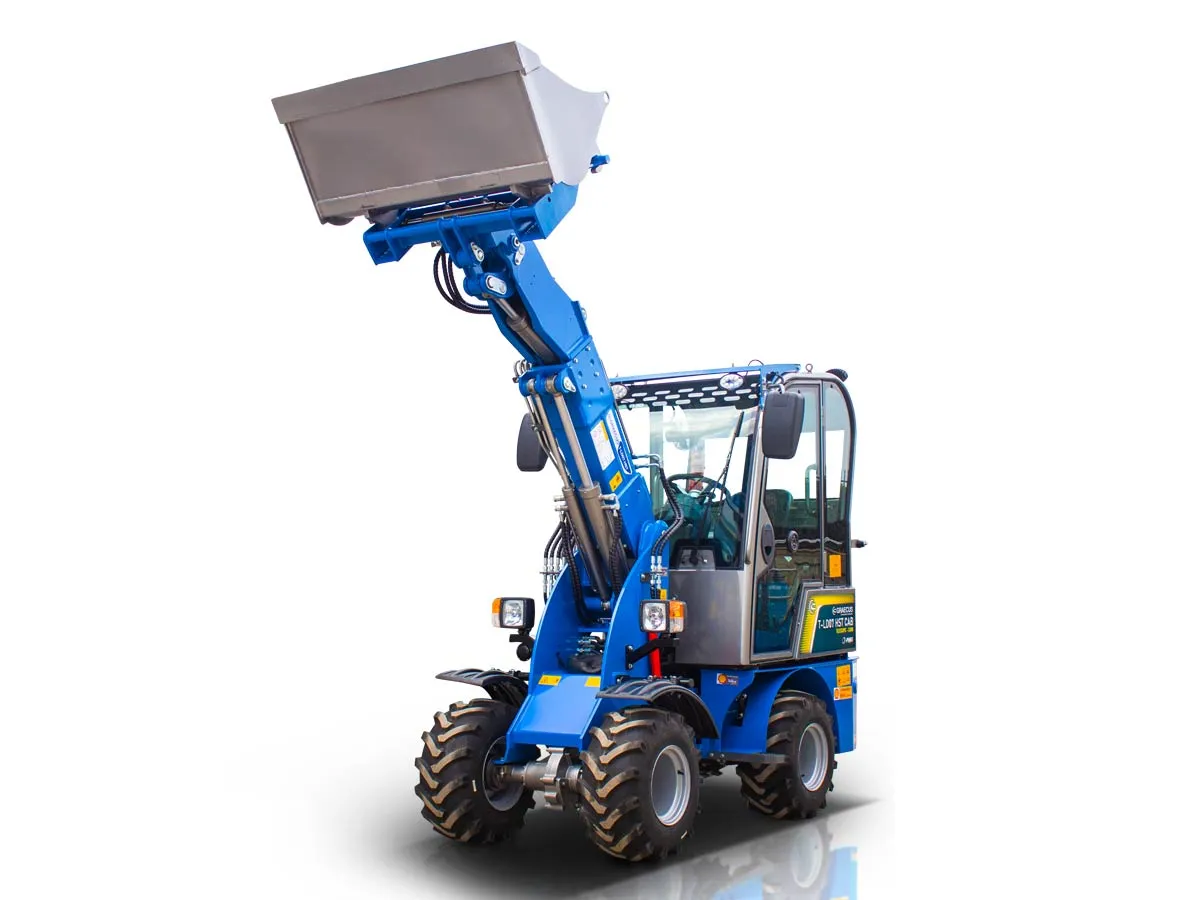 T-LD07 HST Cab Perkins | Graecus | Μίνι τηλεσκοπικός υδροστατικός τροχοφόρος φορτωτής με καμπίνα 4×4 4WD