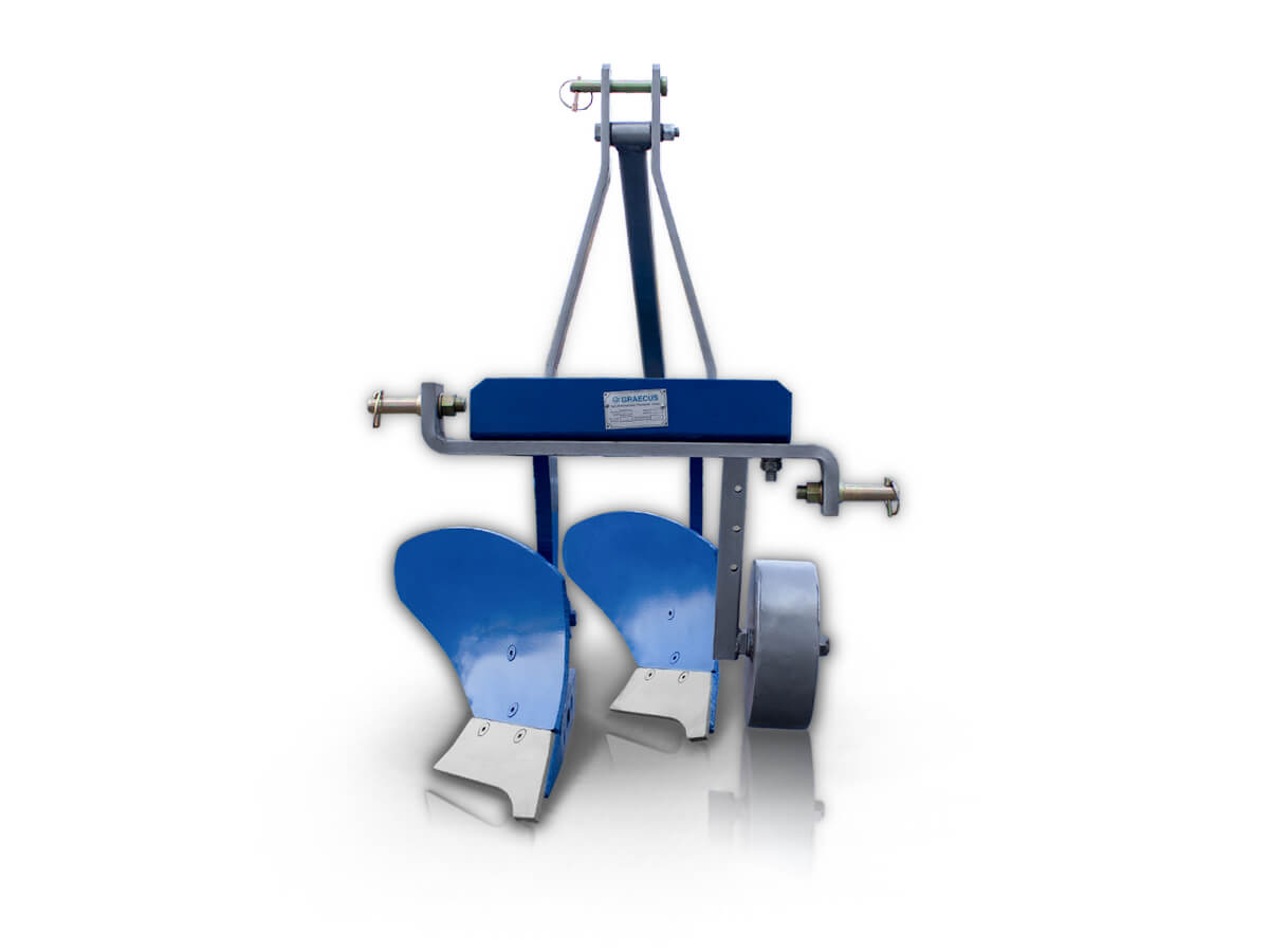 DIA10 | Graecus | Άροτρο-Αλέτρι 2υνο 10″ τρακτέρ με ρόδα Φ280 