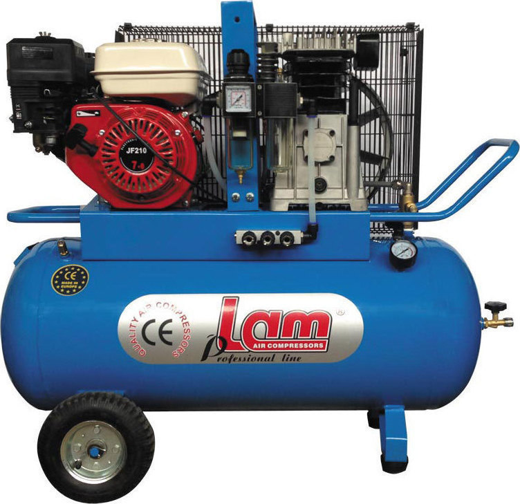 LAM | Αεροσυμπιεστής ENG100/4 100 Lit βενζινοκίνητος 7 HP