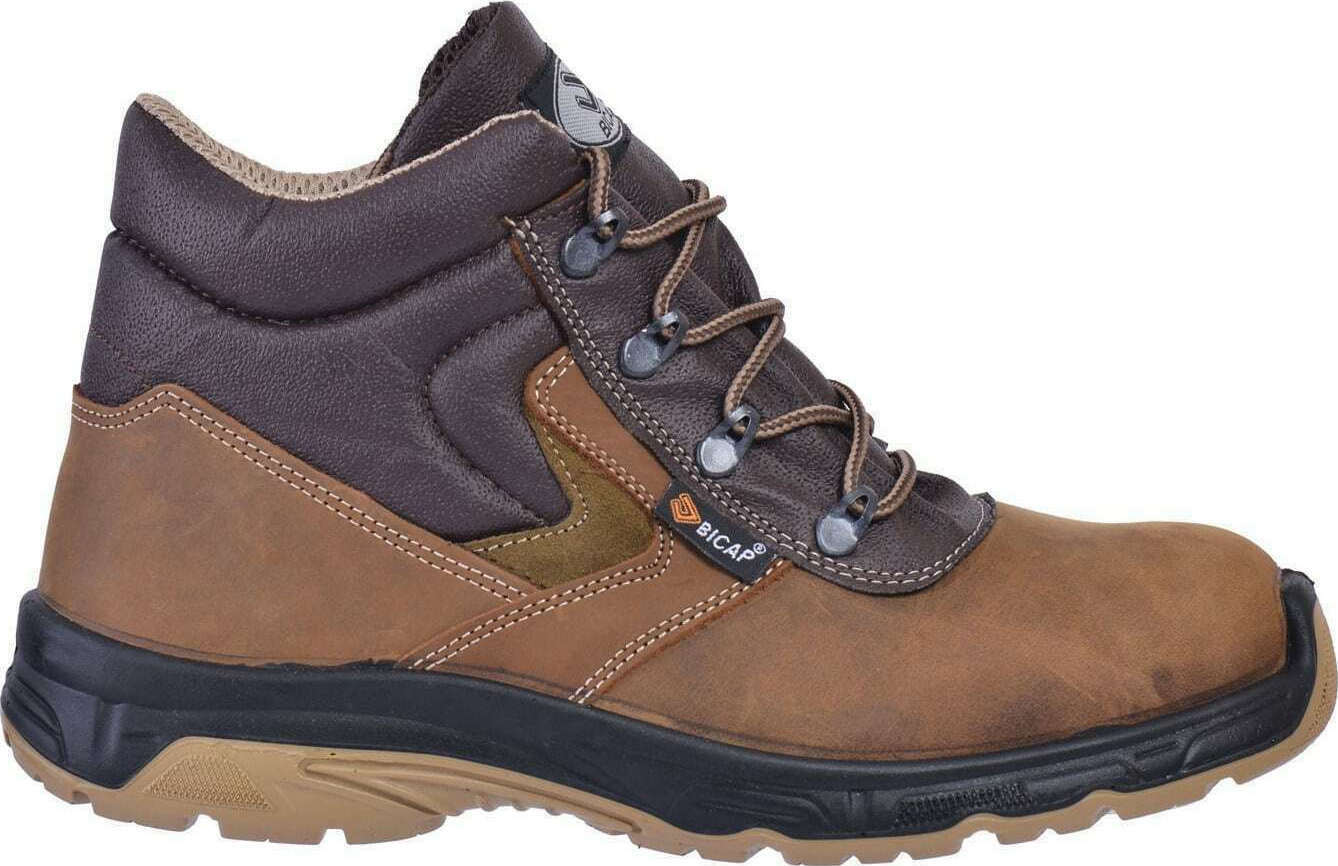 Bicap Bicup Mokka Αδιάβροχο Μποτάκι Εργασίας Καφέ O2 με Πιστοποίηση SRC