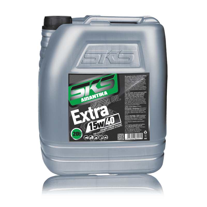 Yψηλής απόδοσης λιπαντικό | SKS |  MOTOR OIL EXTRA SAE 15W/40 20Lt