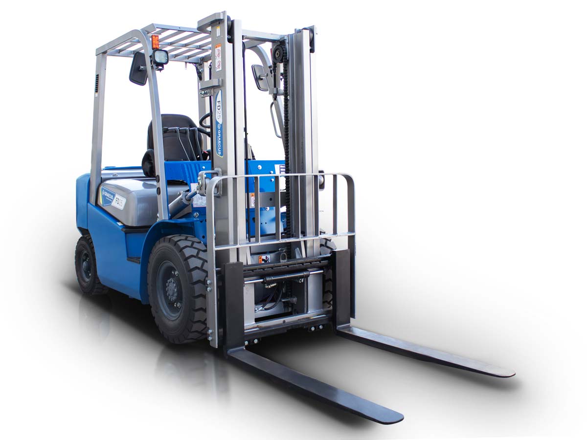 FD20 | Graecus | Κλάρκ 2.0Τ diesel | Duplex 3000mm | υδραυλική πλάγια μετατόπιση | πιρούνια 1220mm