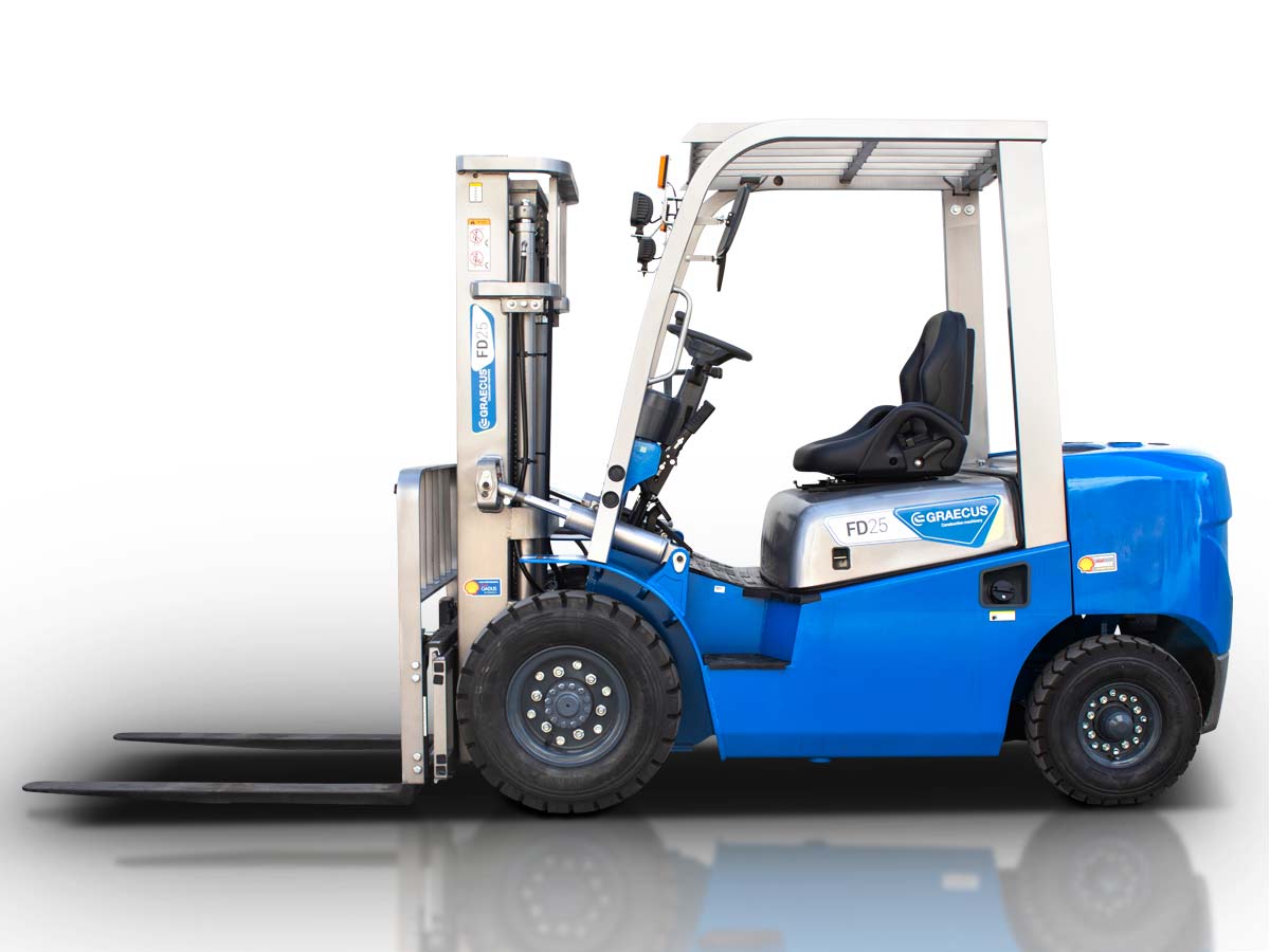 FD20 | Graecus | Κλάρκ 2.0Τ diesel | Duplex 3000mm | υδραυλική πλάγια μετατόπιση | πιρούνια 1220mm