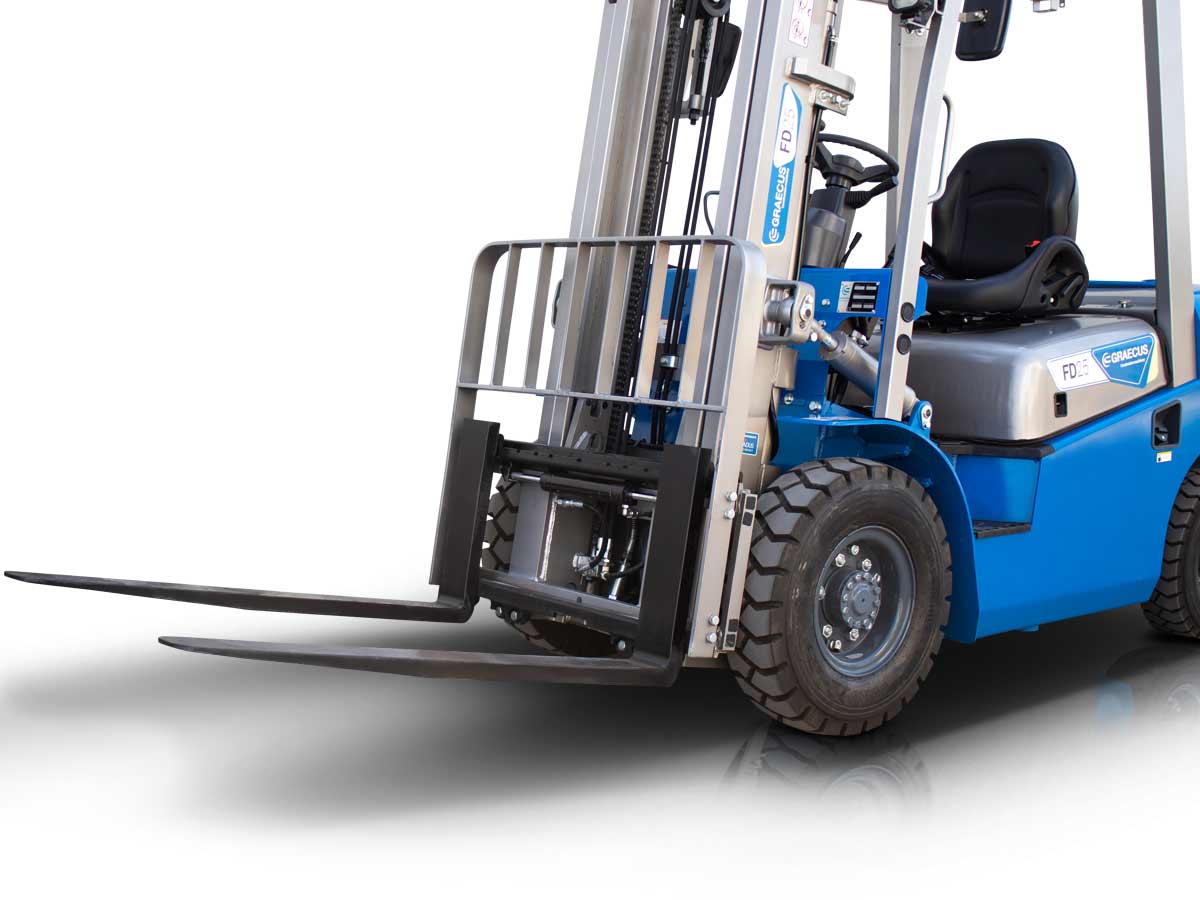 FD20 | Graecus | Κλάρκ 2.0Τ diesel | Duplex 3000mm | υδραυλική πλάγια μετατόπιση | πιρούνια 1220mm