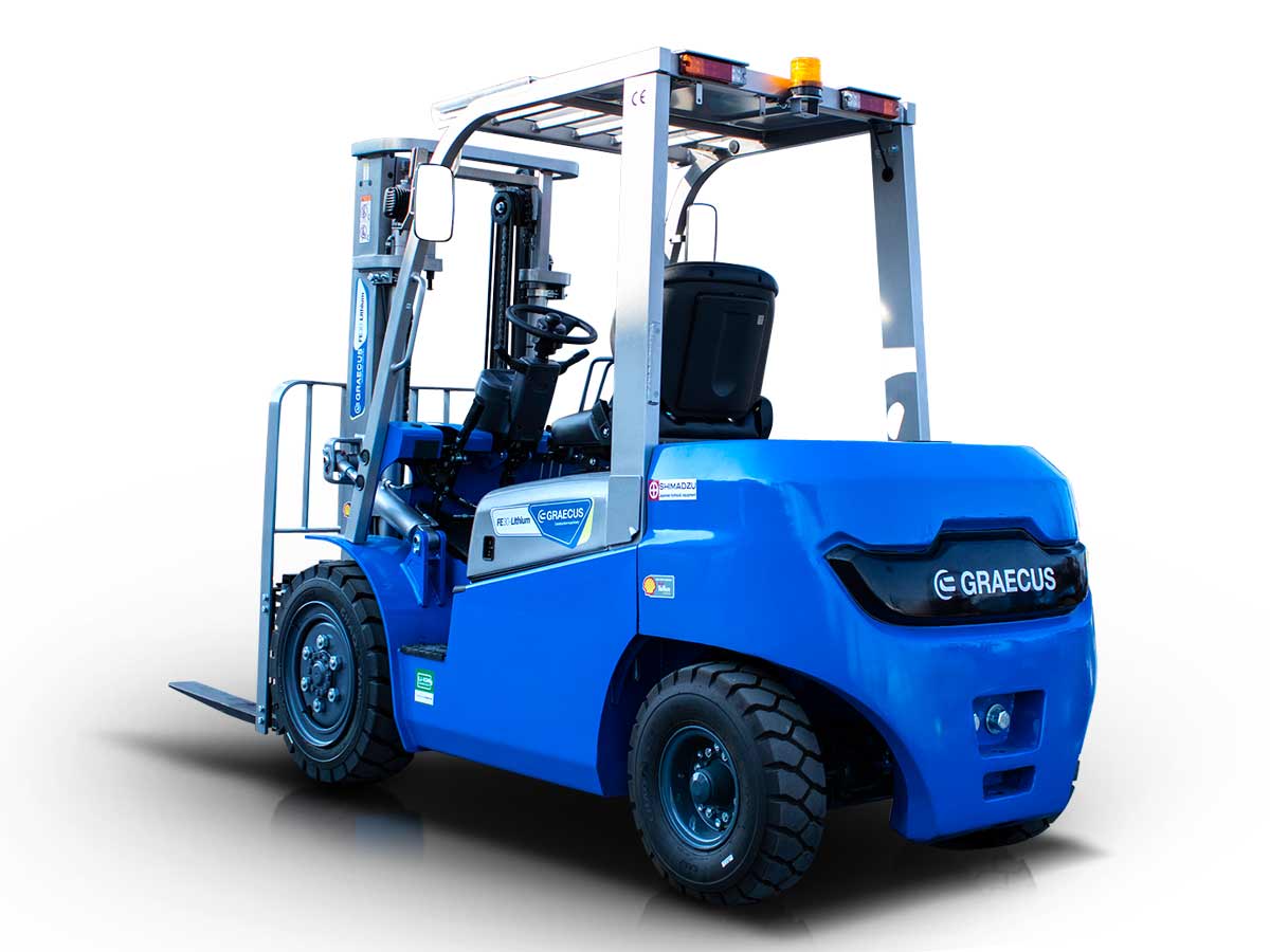 FE35-Lithium PRO Custom | Graecus | Κλάρκ 3.5Τ ηλεκτρικό με μπαταρία λιθίου | Triplex 4800mm | Υδραυλική πλάγια μετατόπιση | Πιρούνια 1370mm 