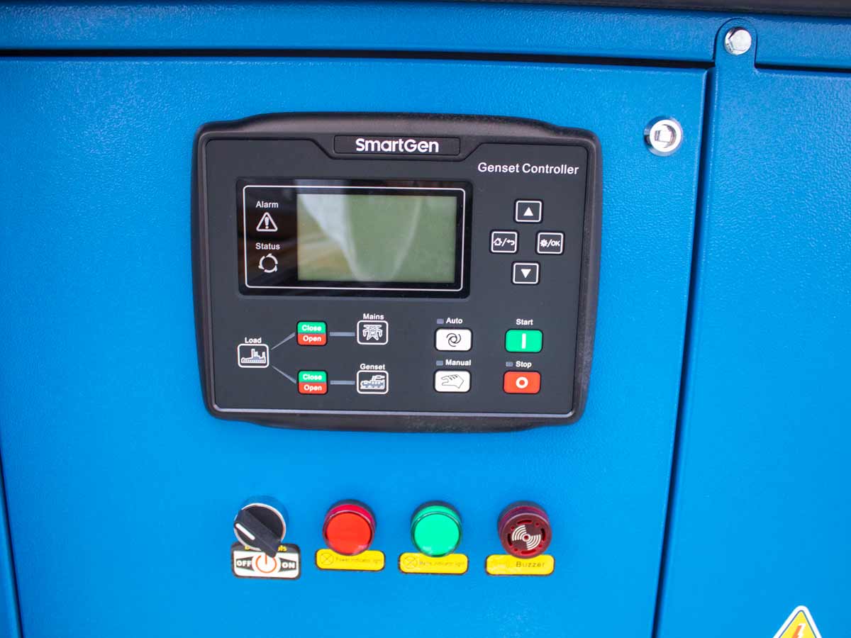 GD15 | Graecus | Γεννήτρια πετρελαίου τριφασική κλειστού τύπου με βάση, υδρόψυκτη με αυτόματο πίνακα μεταγωγής 