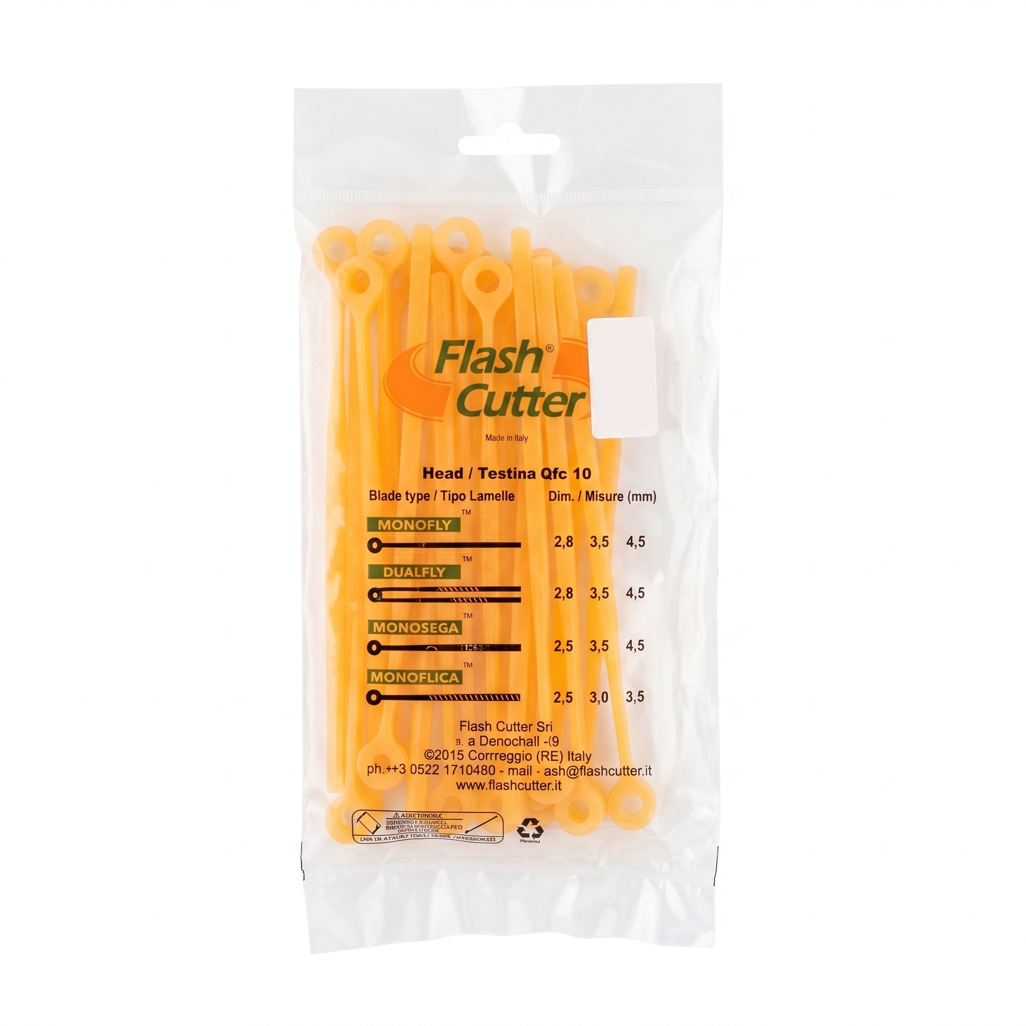 ΚΙΤ ΜΕΣΙΝΕΖΑ FLASH CUTTER MONOFLY 4.5mm - Φ8 20pcs