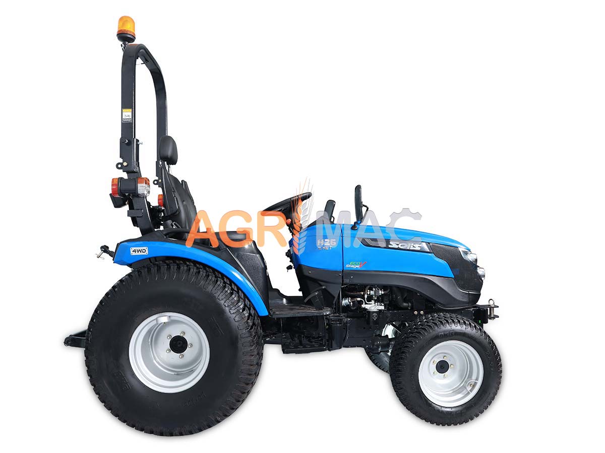 SOLIS – YANMAR H26HST | Τρακτέρ μικρό | Μίνι αμπελουργικό δενδροκομικό | Κινητήρας Mitsubishi | Συνδιασμός με μπροστινό κουβά FL400pro