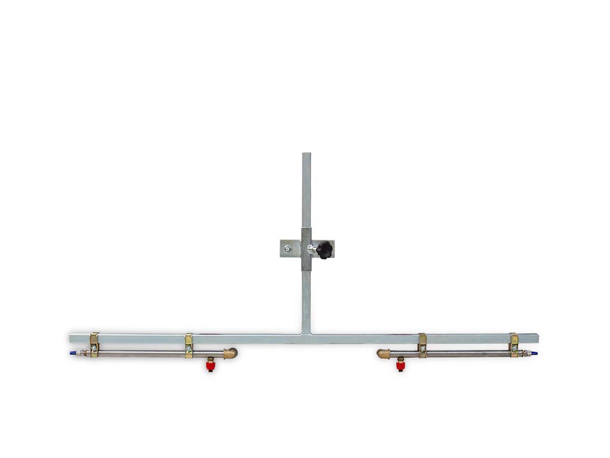 HYPRO XTpro | Graecus | Μπάρα ζιζανιοκτονίας κάλυψης 10-12m με 2 ακροφύσια 110°, στις άκρες 2 ακροφύσια MAGNOJET, γαλβανιζέ με ρύθμιση ύψους 