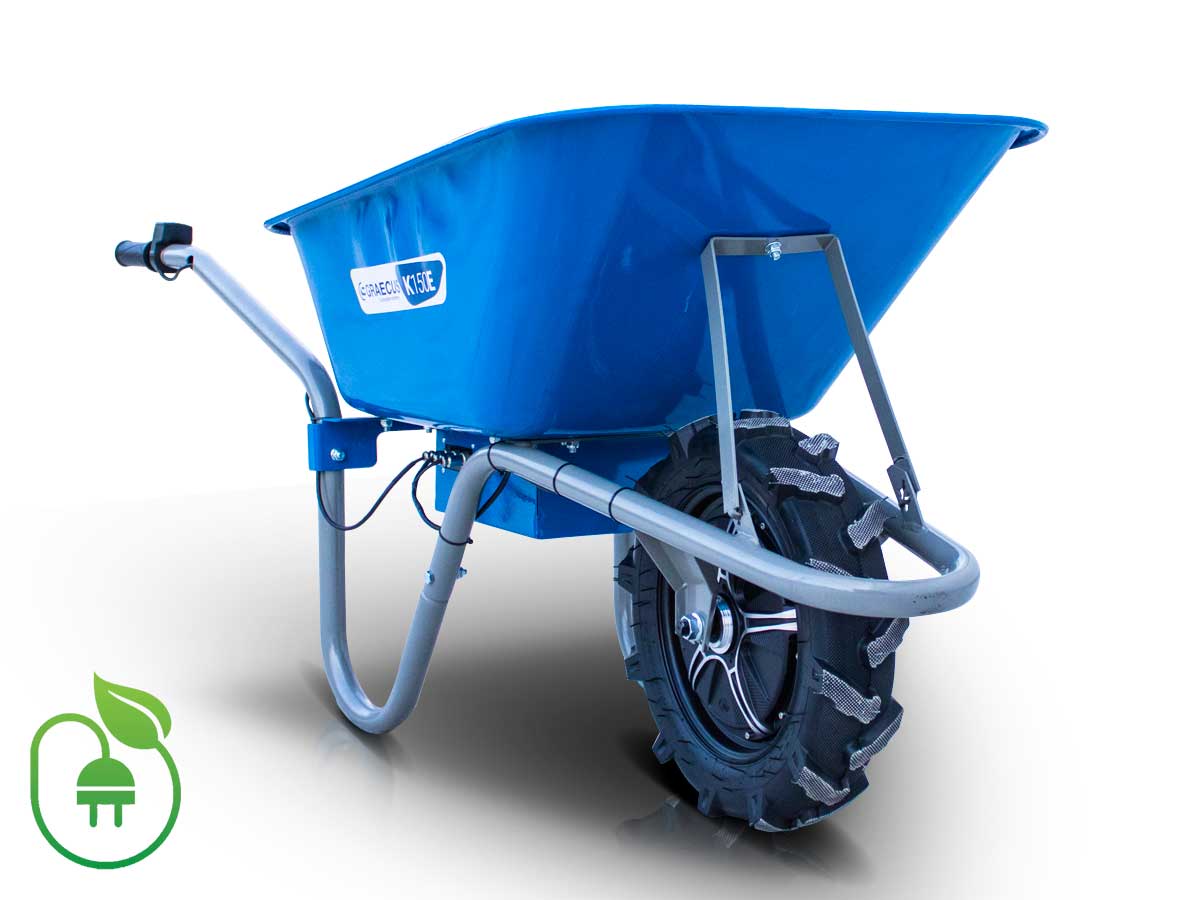 K150E | Graecus | Ηλεκτρικό αυτοκινούμενο καρότσι οικοδομής-κήπου 150Kg, 24V DC ισχύς κινητήρα, 500W μπαταρία, 288Wh χωρητικότητα μπαταρίας