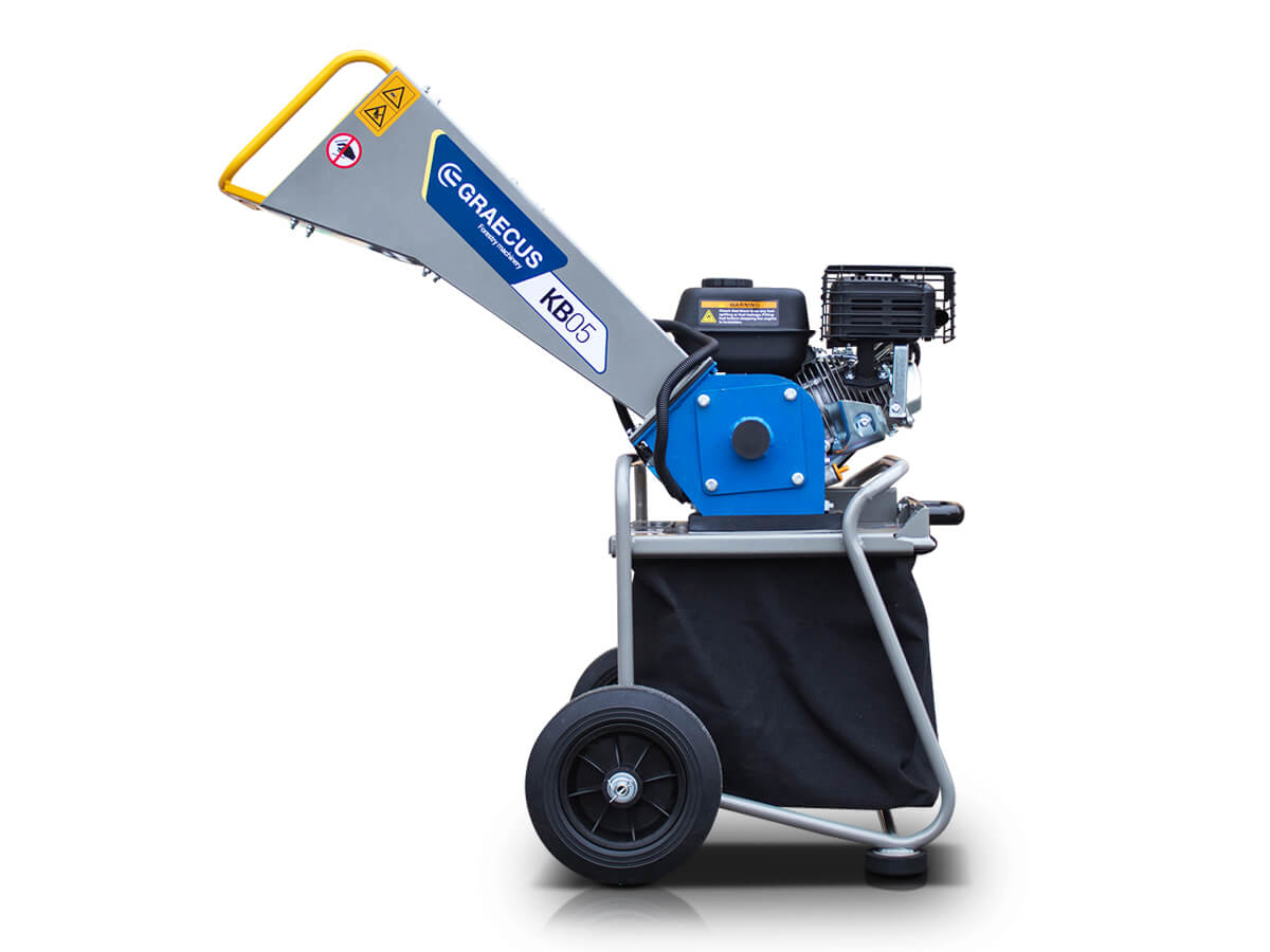 KB05 | Graecus / Loncin | Κλαδοτεμαχιστής με κινητήρα βενζίνης και κάδο συλλογής 65 λίτρα 6,5hp 