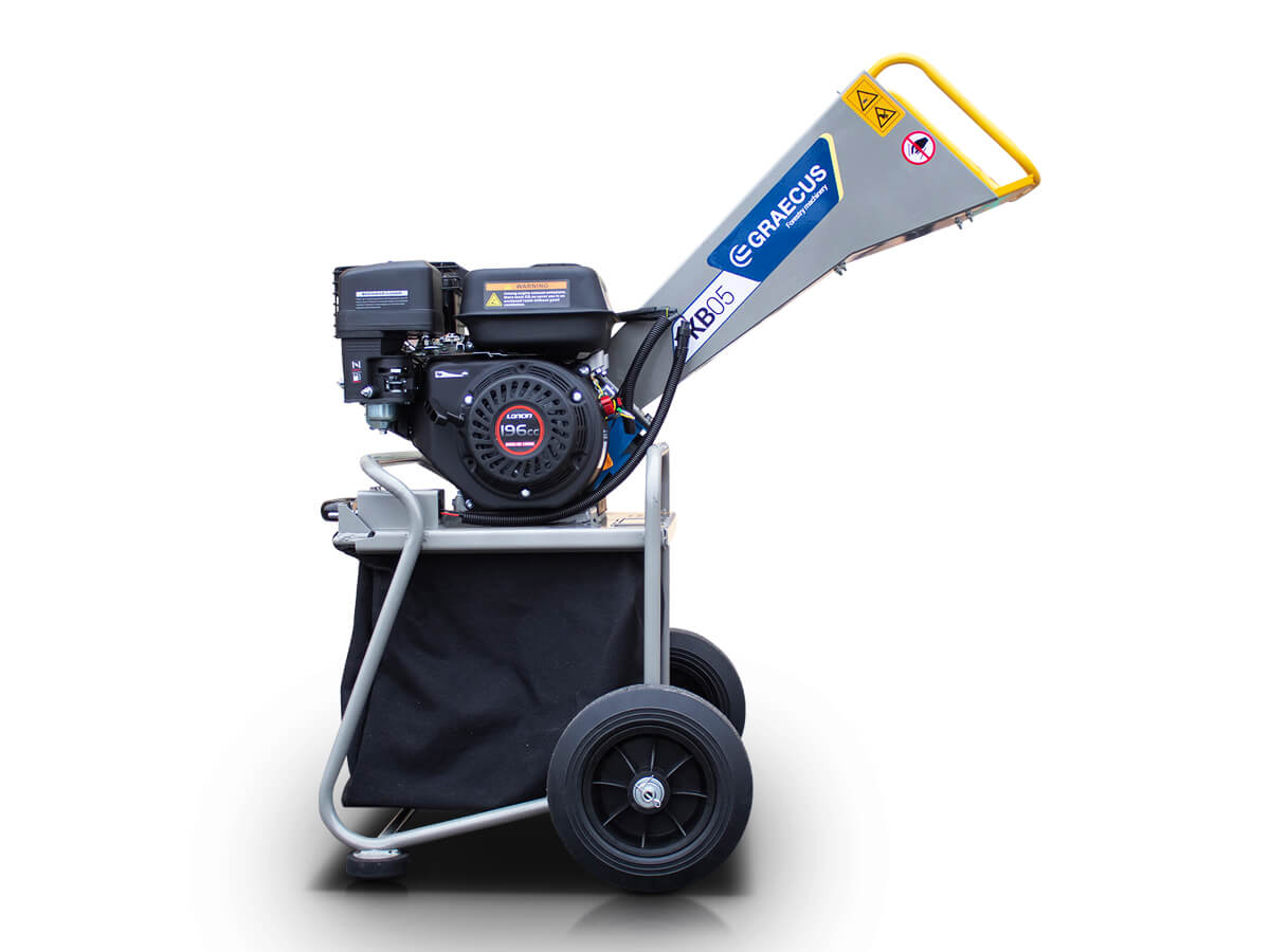 KB05 | Graecus / Loncin | Κλαδοτεμαχιστής με κινητήρα βενζίνης και κάδο συλλογής 65 λίτρα 6,5hp 