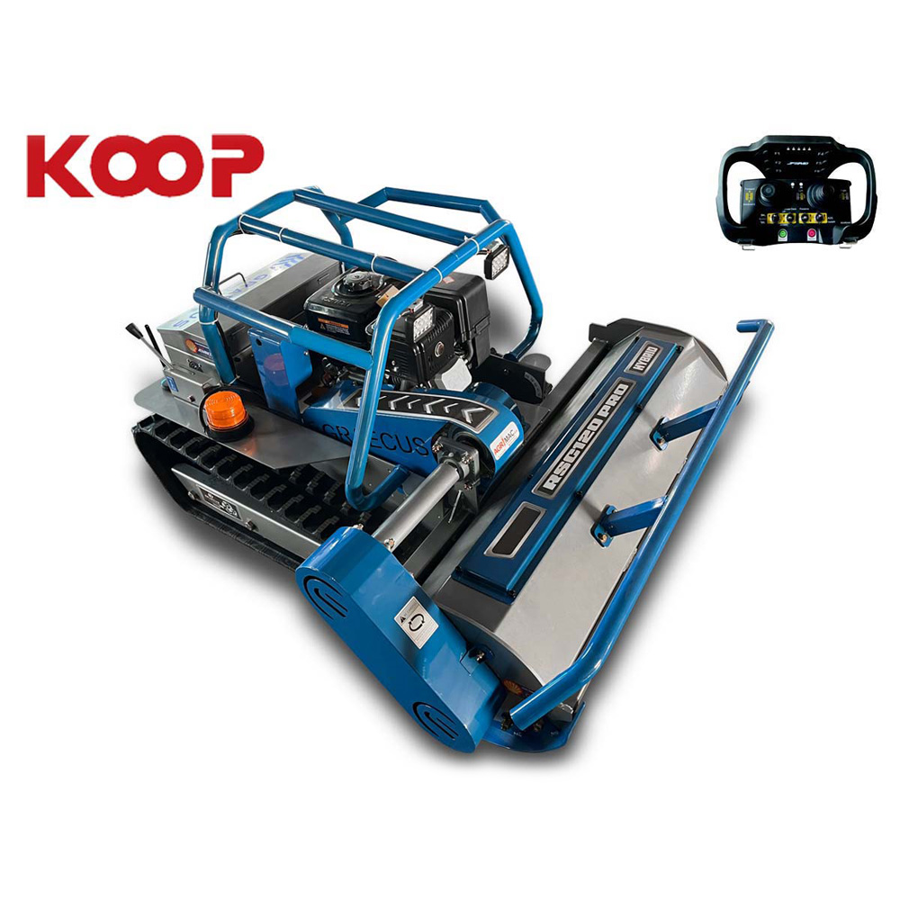 RSC100 PRO Hybrid Koop | Graecus | Τηλεκατευθυνόμενος καταστροφέας 100εκ με μαχαίρια, ραδιοχειριστήριο 150m, κινητήρα πετρελαίου 12hp 