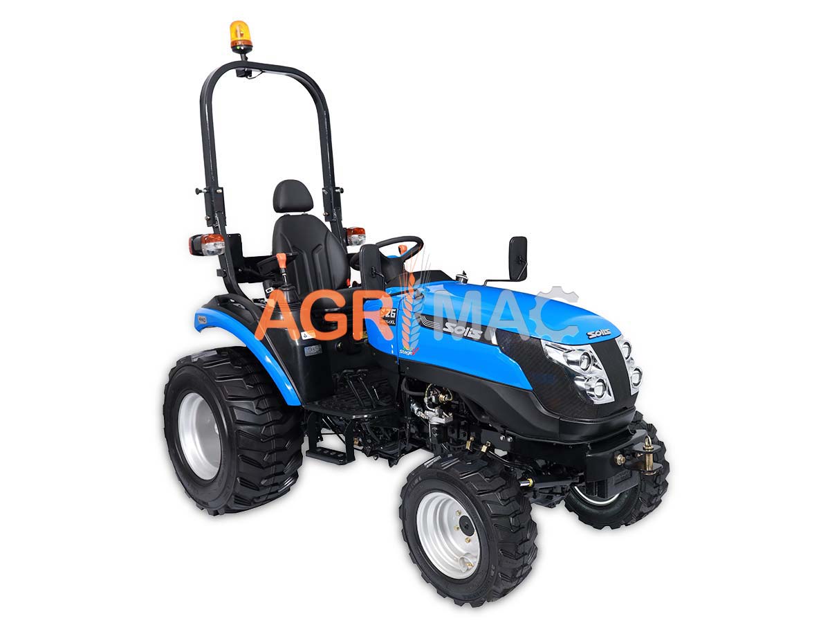 SOLIS – YANMAR S26 9+9 | Τρακτέρ μικρό με ρεβέρσα | Μίνι αμπελουργικό δενδροκομικό | Κινητήρας Mitsubishi | Συνδιασμός με μπροστινό κουβά FL400pro