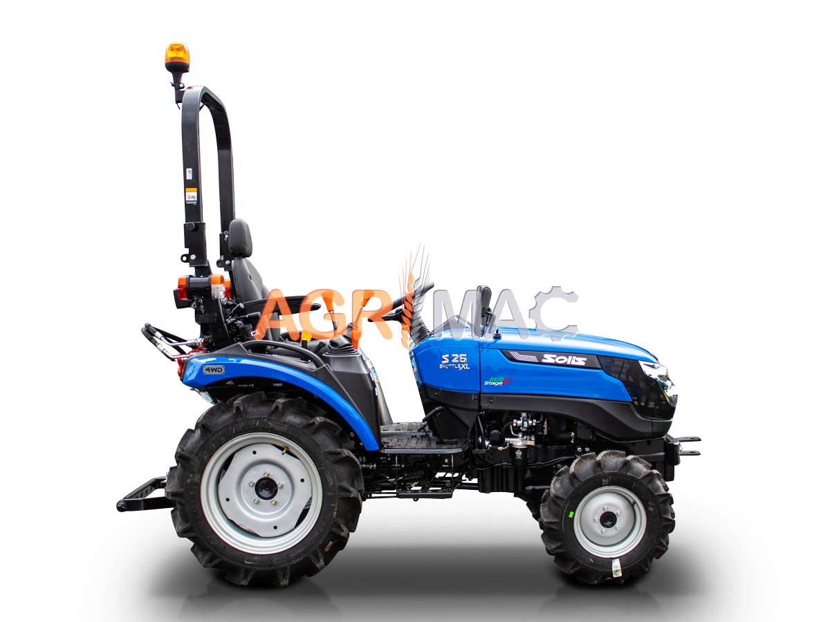 SOLIS – YANMAR S26 9+9 PRO | Τρακτέρ μικρό με ρεβέρσα | Μίνι αμπελουργικό δενδροκομικό | Κινητήρας Mitsubishi | Συνδιασμός με μπροστινό κουβά FL400pro