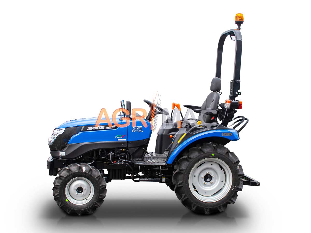 SOLIS – YANMAR S26 9+9 PRO | Τρακτέρ μικρό με ρεβέρσα | Μίνι αμπελουργικό δενδροκομικό | Κινητήρας Mitsubishi | Συνδιασμός με μπροστινό κουβά FL400pro