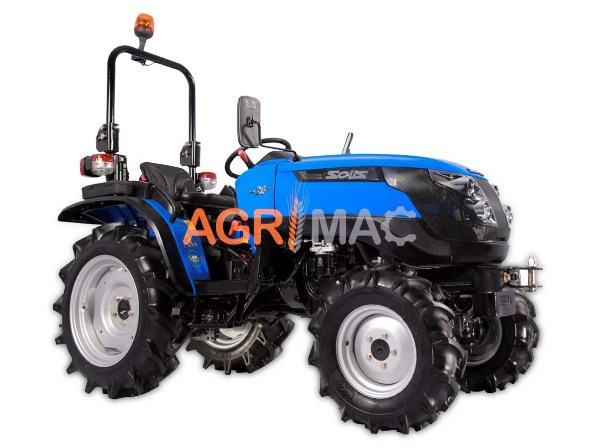 SOLIS – YANMAR S26 | Τρακτέρ μικρό Μίνι αμπελουργικό δενδροκομικό Κινητήρας Mitsubishi συνδιασμός με μπροστινό κουβά FL400pro