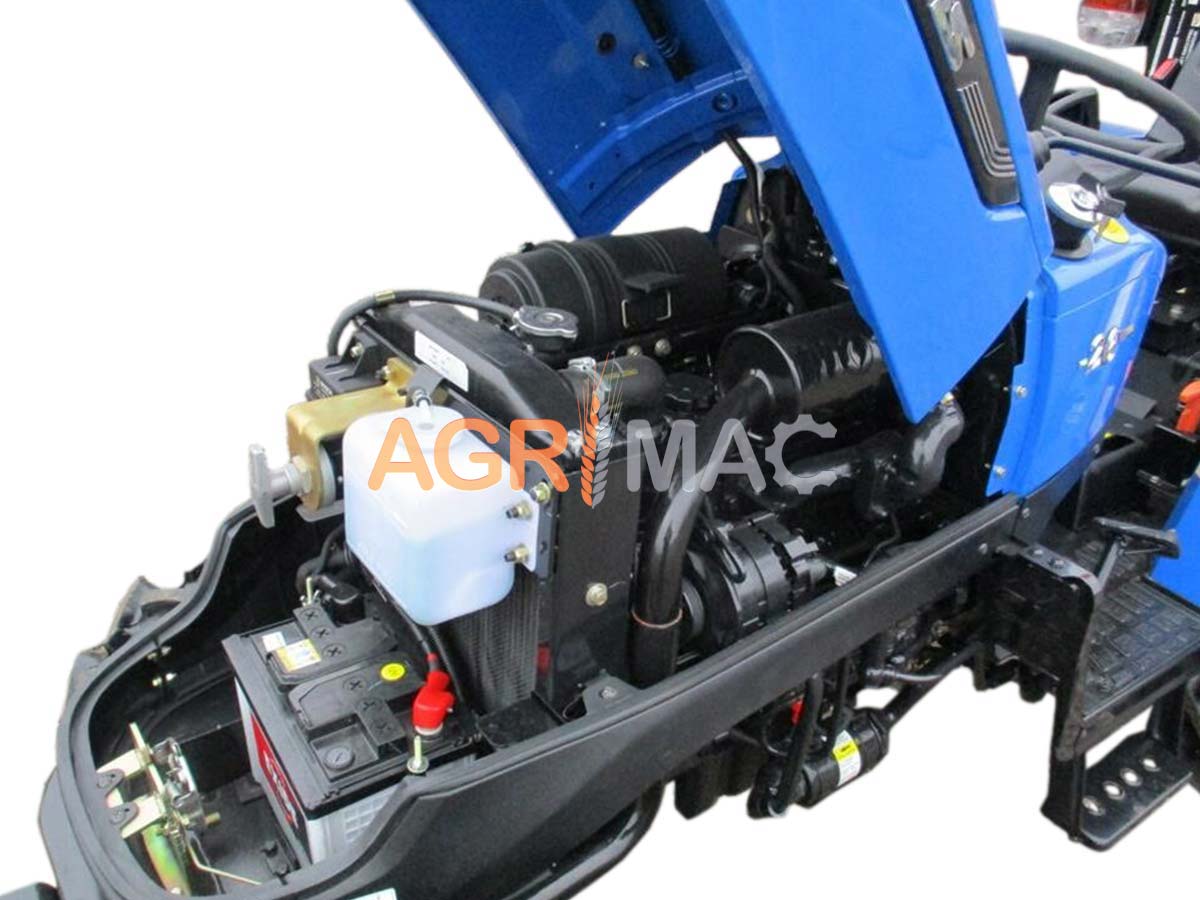 SOLIS – YANMAR S26 | Τρακτέρ μικρό Μίνι αμπελουργικό δενδροκομικό Κινητήρας Mitsubishi συνδιασμός με μπροστινό κουβά FL400pro