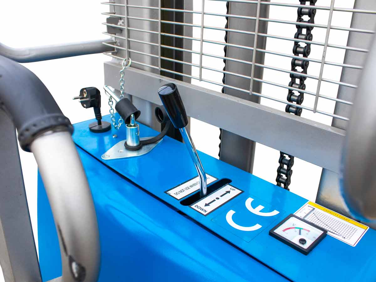 WFE10S Duplex300 | Graecus | Ημι-ηλεκτρικό παλετοφόρο ανυψωτικό 1T| ηλεκτροκίνητη ανύψωση Duplex 3000mm| Μπαταρία 12V100AH