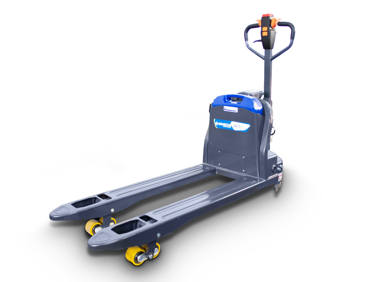 WFE15 | Graecus | Ηλεκτροκίνητο παλετοφόρο 1.5T| ηλεκτροκίνητη ανύψωση 200mm| ηλεκτροκίνητη κίνηση 4.5 km/h| μηχάνημα πεζού xειριστή 