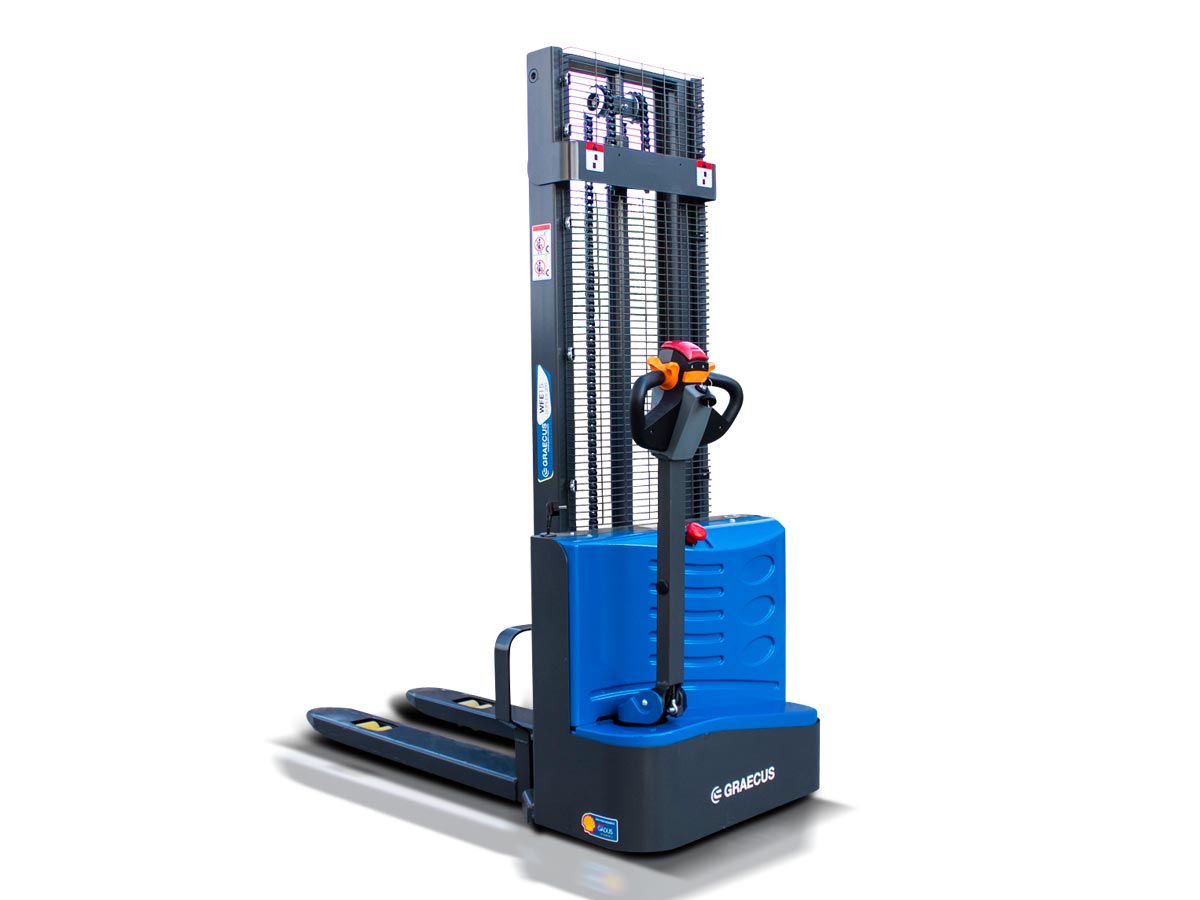 WFE15 Duplex300 | Graecus | Ηλεκτροκίνητο παλετοφόρο 1.5T | DUPLEX 3000mm | ηλεκτροκίνητη κίνηση 4.2 km/h | μηχάνημα πεζού xειριστή 