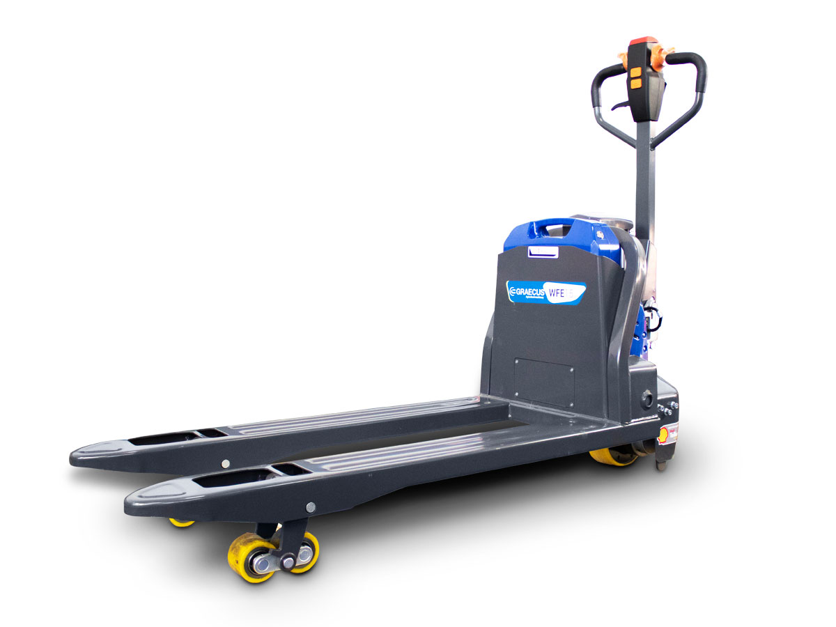 WFE20 | Graecus | Ηλεκτροκίνητο παλετοφόρο 2.0T | ηλεκτροκίνητη ανύψωση 200mm | ηλεκτροκίνητη κίνηση 4.5 km/h | μηχάνημα πεζού xειριστή