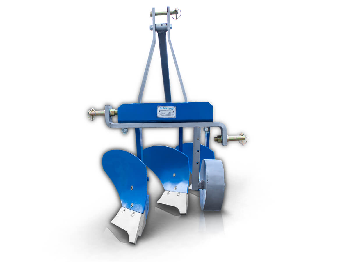 TRA10 | Graecus | Άροτρο-Αλέτρι 3υνο 10″ τρακτέρ με ρόδα Φ280 