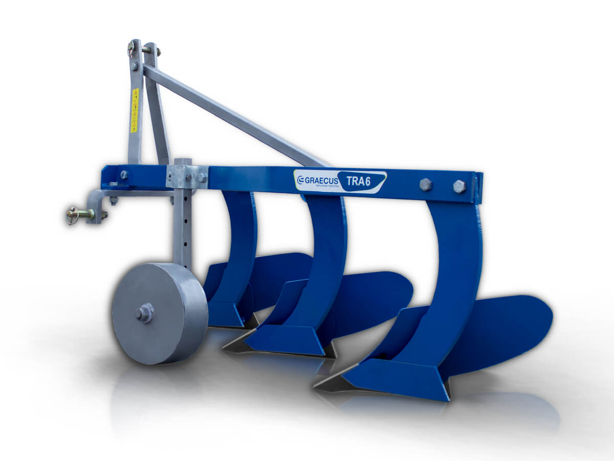 TRA6 | Graecus | Άροτρο – Αλέτρι τρίυνο 6″ με ρόδα Φ280 