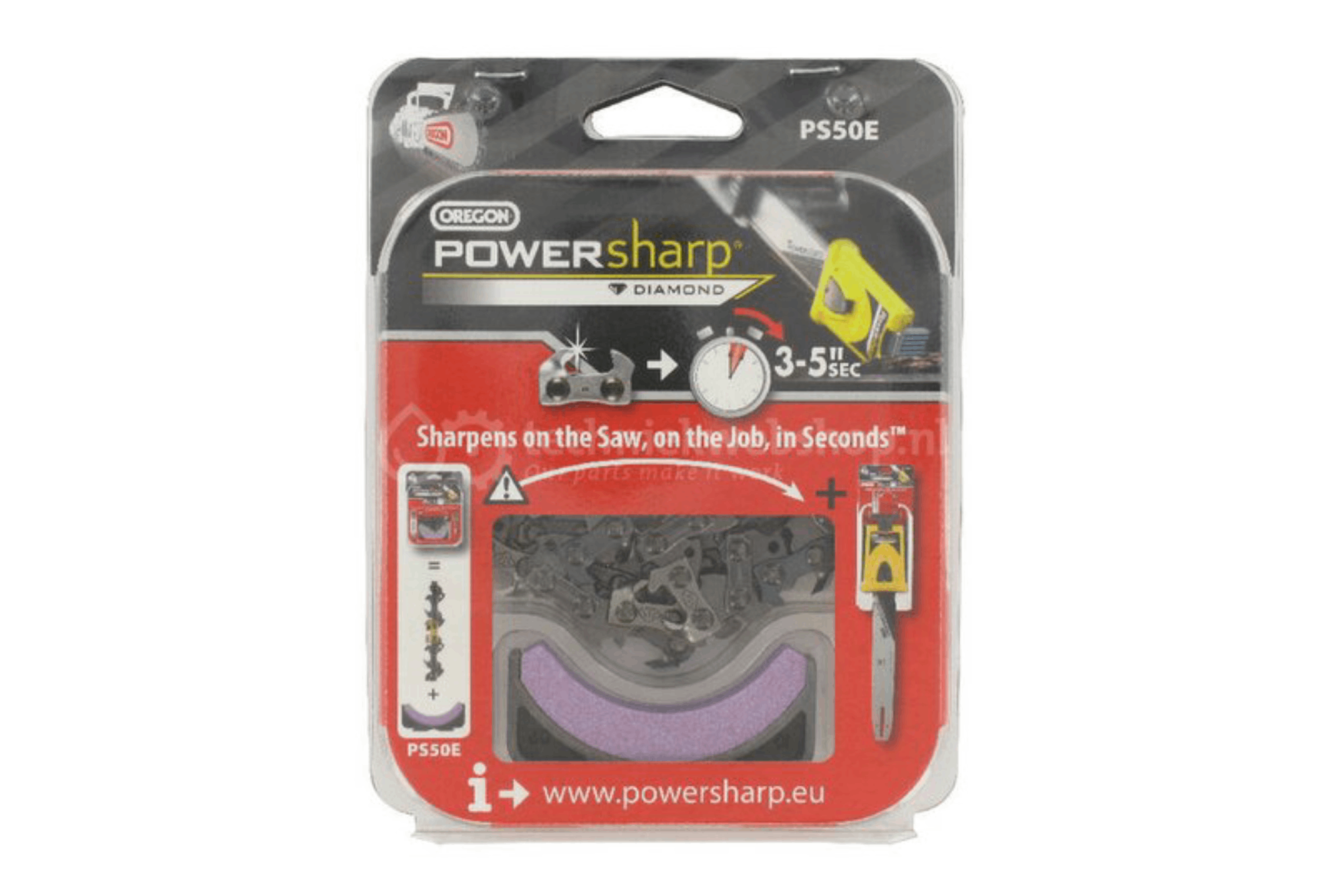 PowerSharp PS50E | Oregon | Αλυσίδα και πέτρα ακονίσματος αλυσοπρίονου 3/8