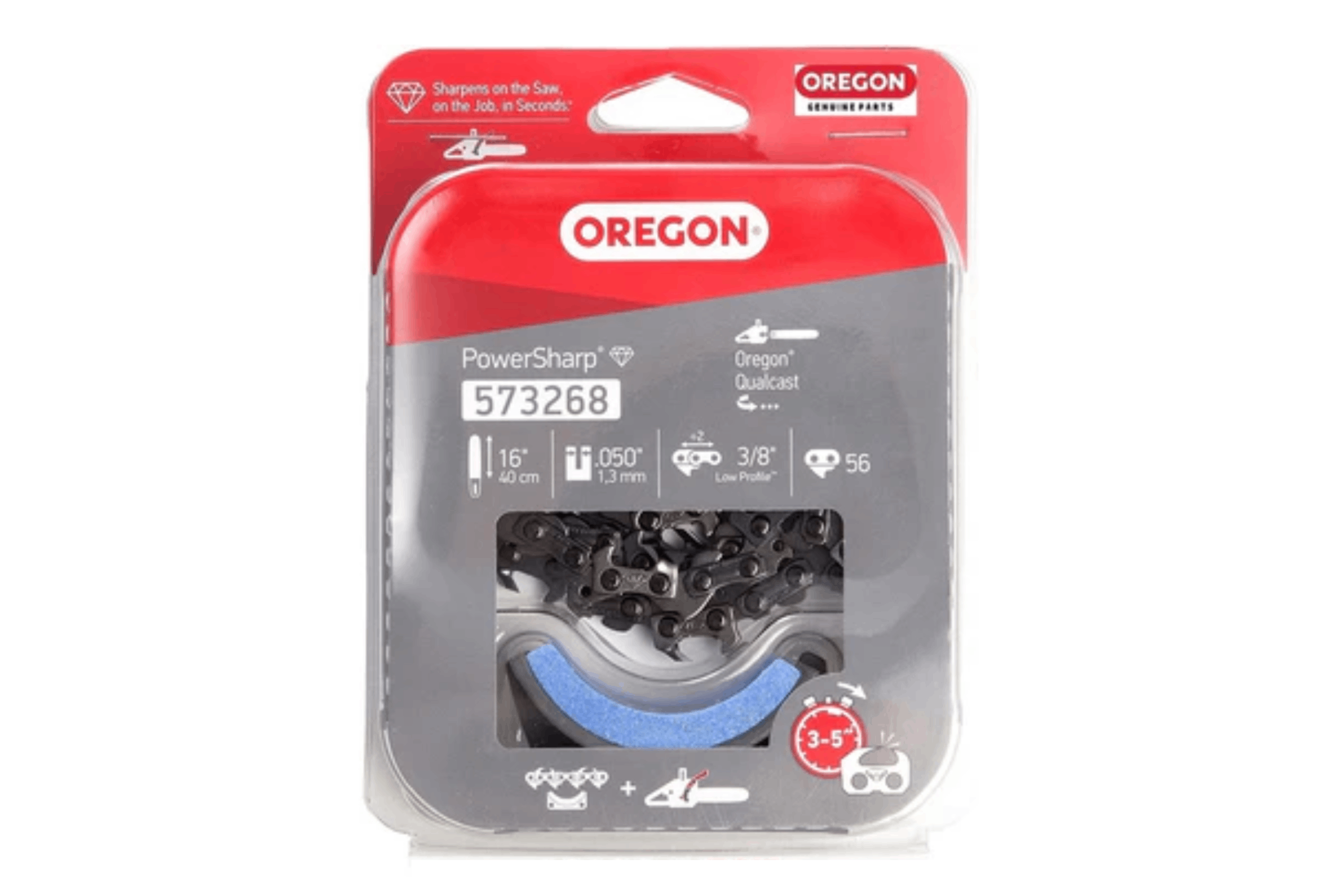 PowerSharp 573268 | Oregon | Αλυσίδα και πέτρα ακονίσματος αλυσοπρίονου 3/8