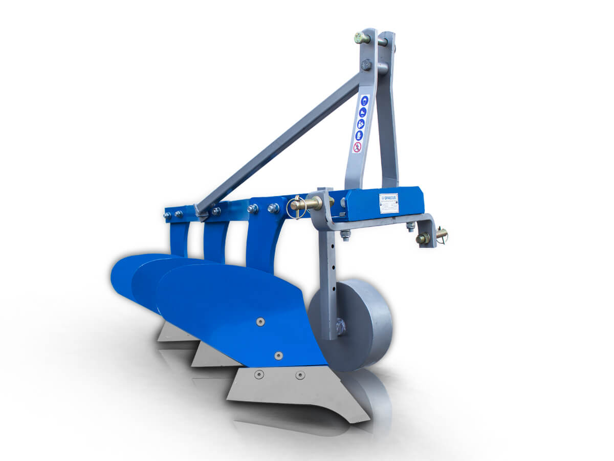 TRA8 | Graecus | Άροτρο – Αλέτρι 3υνο 8αρι με ρόδα Φ280 