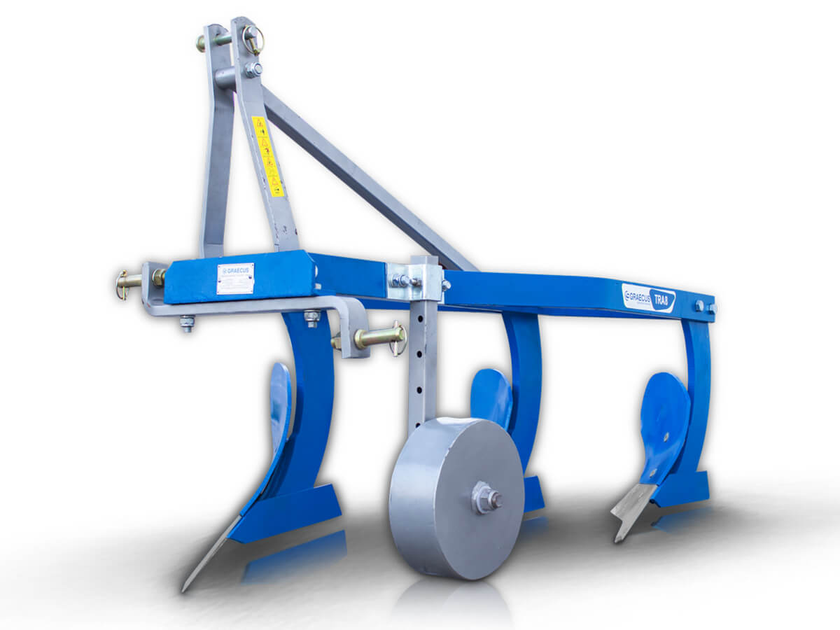 TRA8 | Graecus | Άροτρο – Αλέτρι 3υνο 8αρι με ρόδα Φ280 