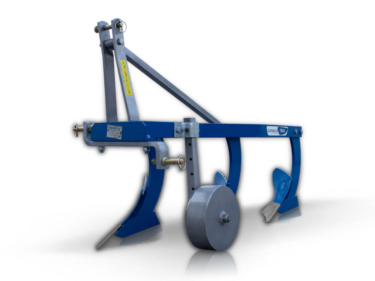 TRA6 | Graecus | Άροτρο – Αλέτρι τρίυνο 6″ με ρόδα Φ280 