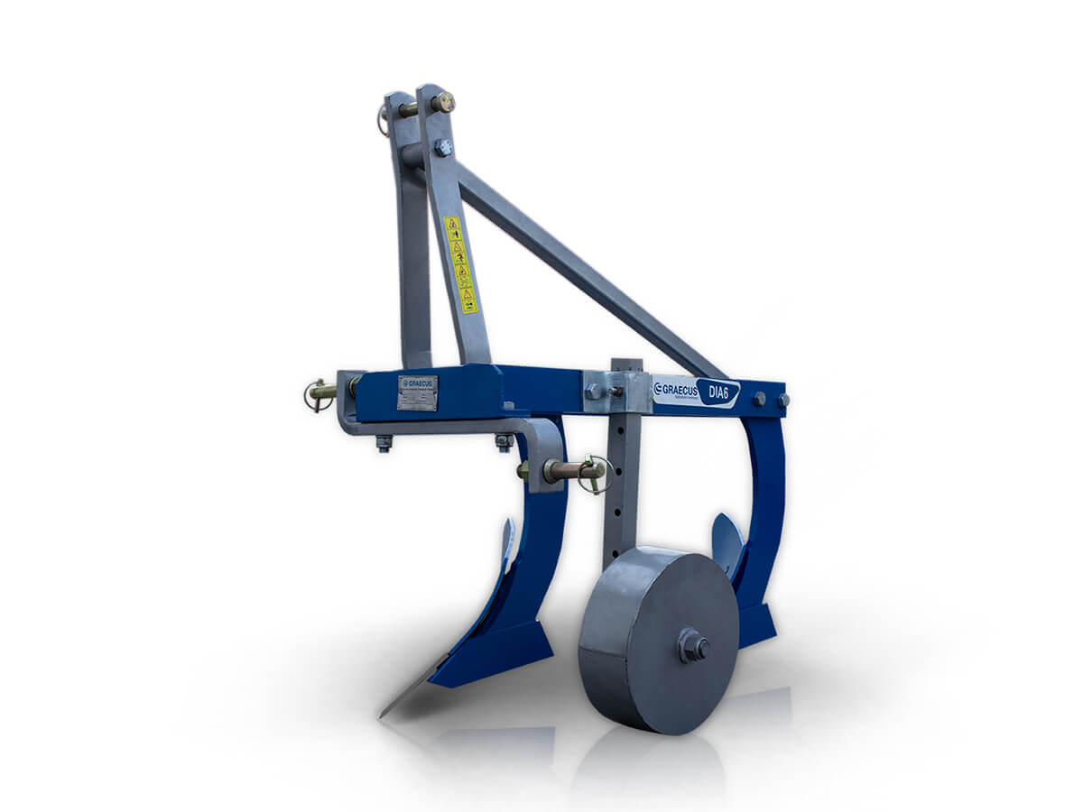 DIA6 | Graecus | Αλέτρι – Άροτρο δύινο 6″ με ρόδα Φ280 