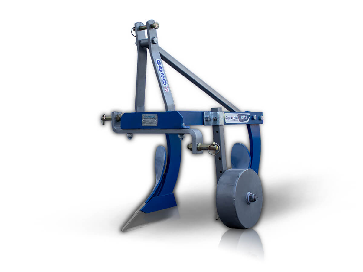 DIA8 | Graecus | Αλέτρι – Άροτρο 2υνο 8αρι με ρόδα Φ280 