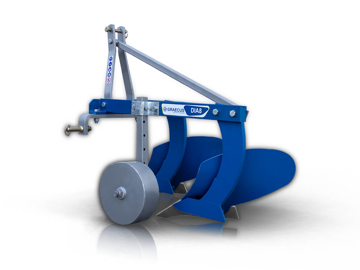 DIA8 | Graecus | Αλέτρι – Άροτρο 2υνο 8αρι με ρόδα Φ280 