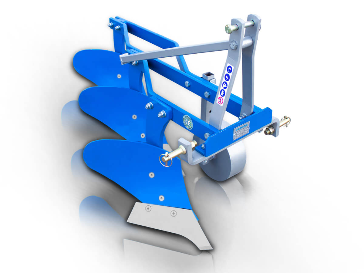 TRA8 | Graecus | Άροτρο – Αλέτρι 3υνο 8αρι με ρόδα Φ280 