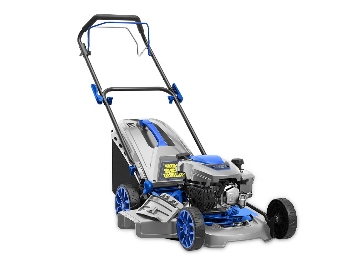 DREPANUS LM46S 4in1 | Graecus | Βενζινοκίνητο χλοοκοπτικό χειρός αυτοκινούμενο, με κάδο συλλογής 