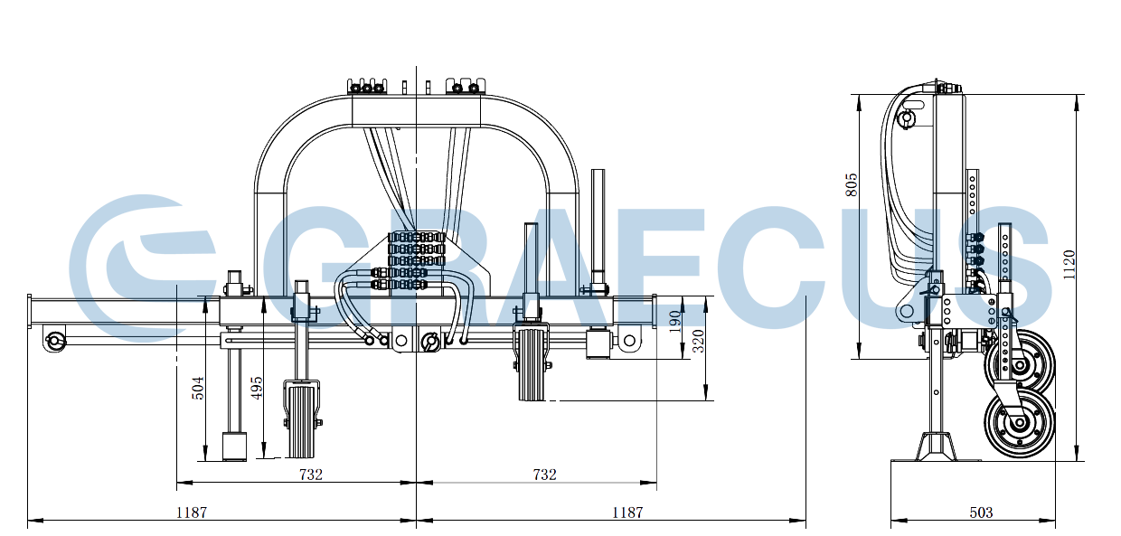 CHIMERA BRATSO DH120 | Graecus | Πολυμηχάνημα με 2 υδραυλικά πτυσσόμενα μπράτσα 