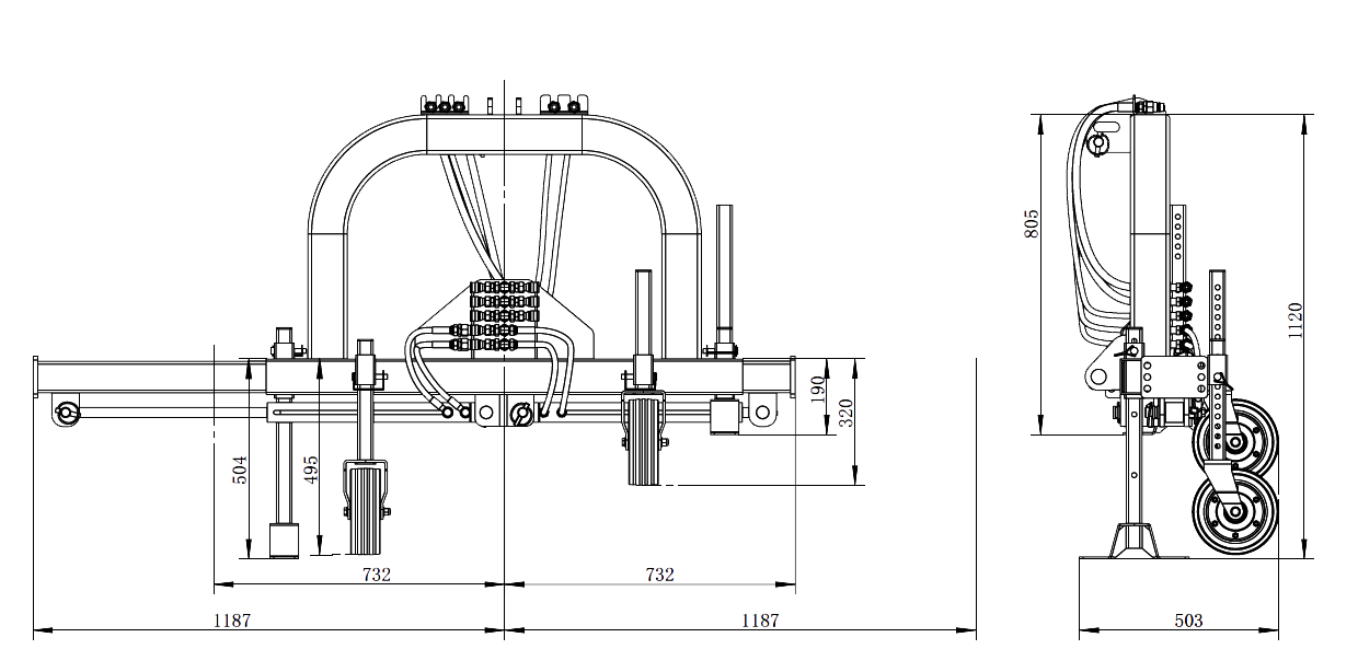 CHIMERA BRATSO SH120 | Graecus | Πολυμηχάνημα με υδραυλικά πτυσσόμενο μπράτσο και δυνατότητα εναλλαγής του και στις δύο πλευρές 