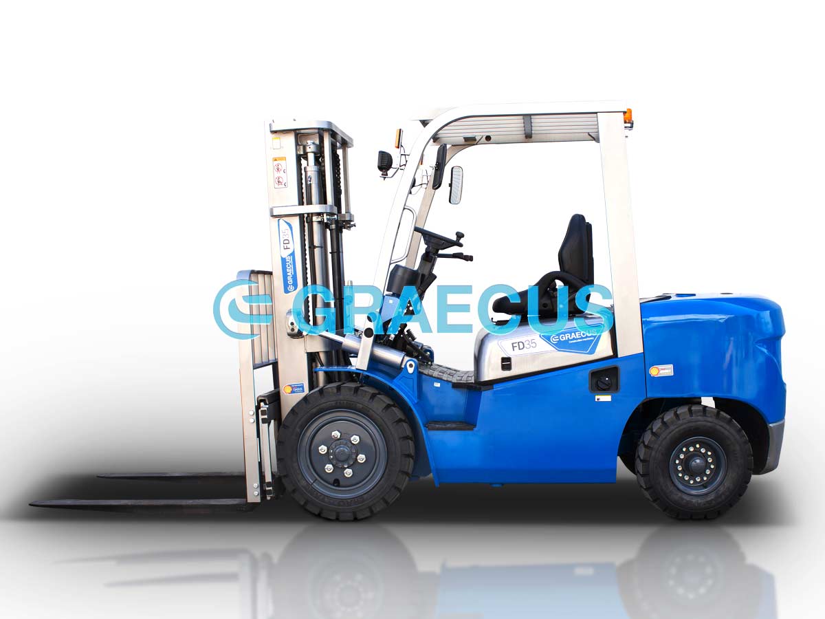 FD20V (ΡΙΚ) | Graecus | Κλάρκ 2.0Τ STAGE V diesel | Duplex 3000mm | υδραυλική πλάγια μετατόπιση | πιρούνια 1220mm