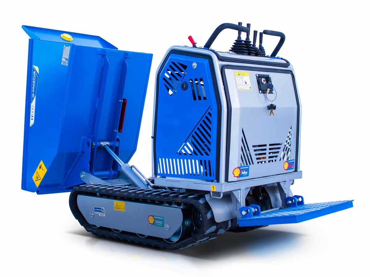 H500 | Graecus / Loncin | Ντάμπερ , υδροστατικό με υδραυλική ανατροπή και πλατφόρμα αναβάτη 500kg 