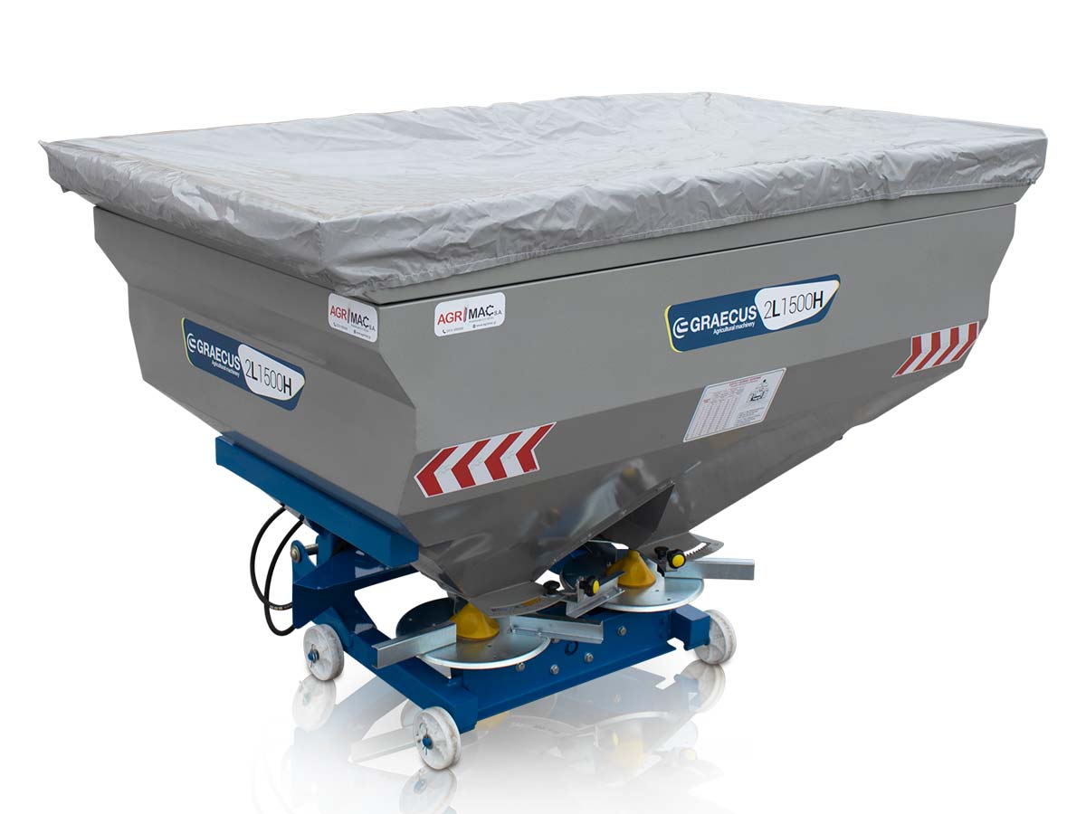 2L1500H | Graecus | Λιπασματοδιανομέας υδραυλικός με διπλή φτερωτή 