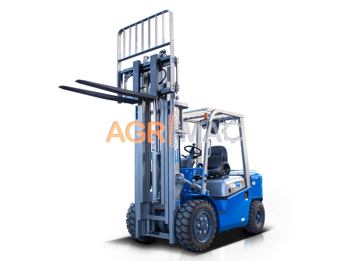 FD35V pro (ΡΙΚ) | Graecus | Κλάρκ 3.5Τ STAGE V Diesel | Triplex 4500mm | Υδραυλική πλάγια μετατόπιση | Πιρούνια 1220mm