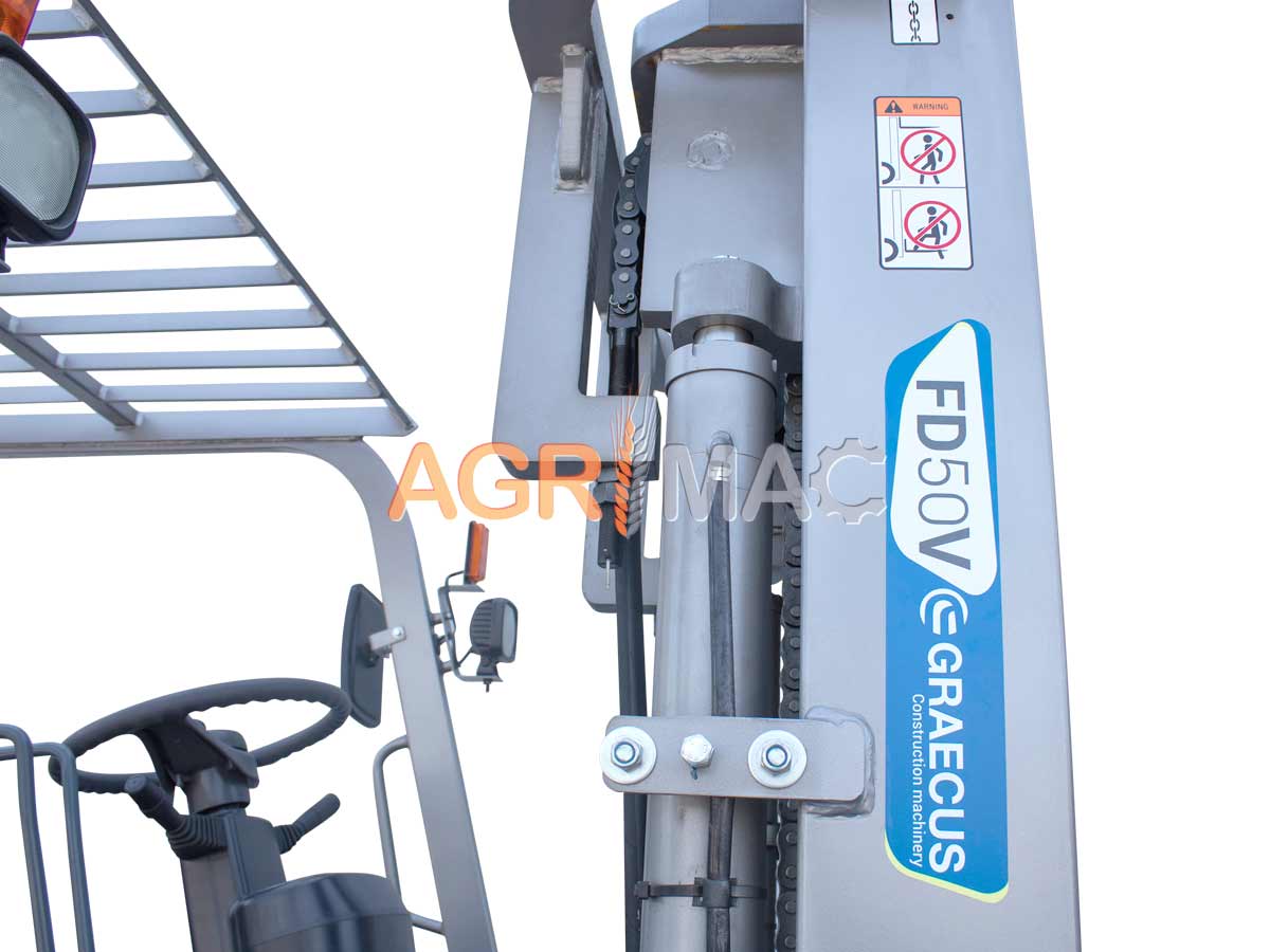 FD100V | Graecus | Κλάρκ 10.0Τ STAGE V diesel | Duplex 3000mm | υδραυλική πλάγια μετατόπιση | υδραυλική ρύθμιση θέσης πιρουνιών | πιρούνια 1220mm