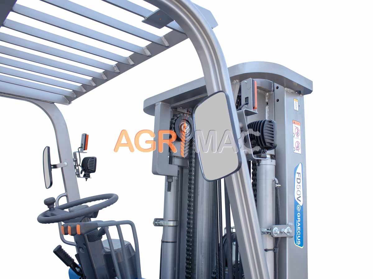 FD60V | Graecus | Κλάρκ 6.0Τ STAGE V diesel | Duplex 3000mm | υδραυλική πλάγια μετατόπιση | πιρούνια 1220mm