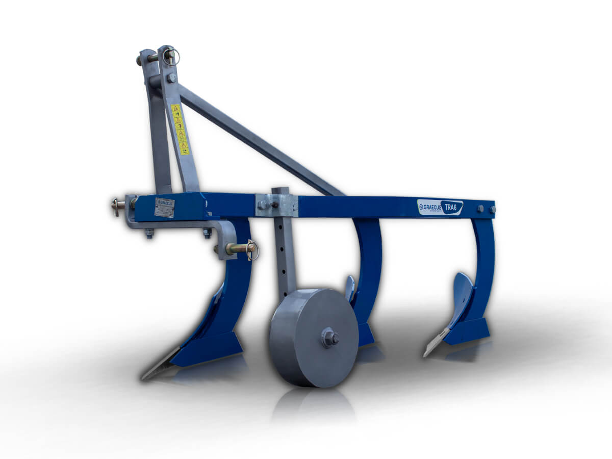 TRA6 | Graecus | Άροτρο – Αλέτρι τρίυνο 6″ με ρόδα Φ280 