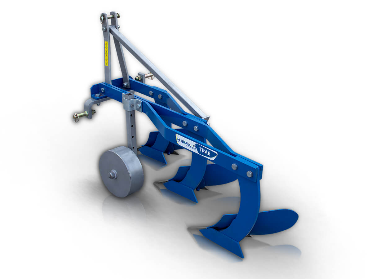 TRA6 | Graecus | Άροτρο – Αλέτρι τρίυνο 6″ με ρόδα Φ280 